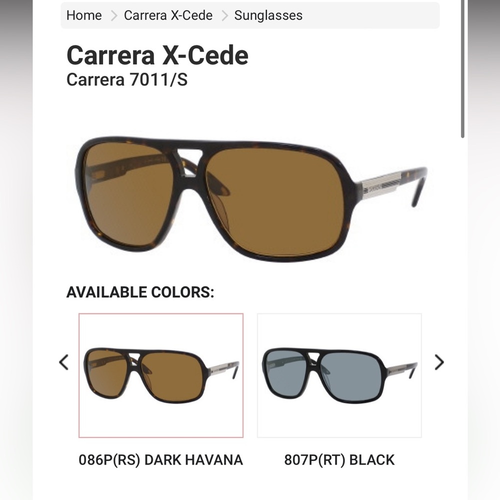 Carrera sunglasses, with case